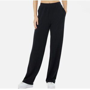 Alo Yoga Black Dreamy High Waist Wide Leg Knit Pants - Size XS